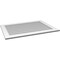 Ekena Millwork Vertical Surface Mount PVC Gable Vent: Non-Functional, w/3-1/2"W x 1"H, Standard Frame, 42"W x 30"H GVPVE42X3001SN - alternate 5